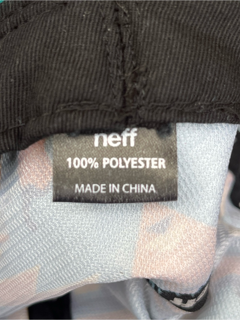 Neff Teal and Orange Geometric Bucket Hat - Picture 8 of 9